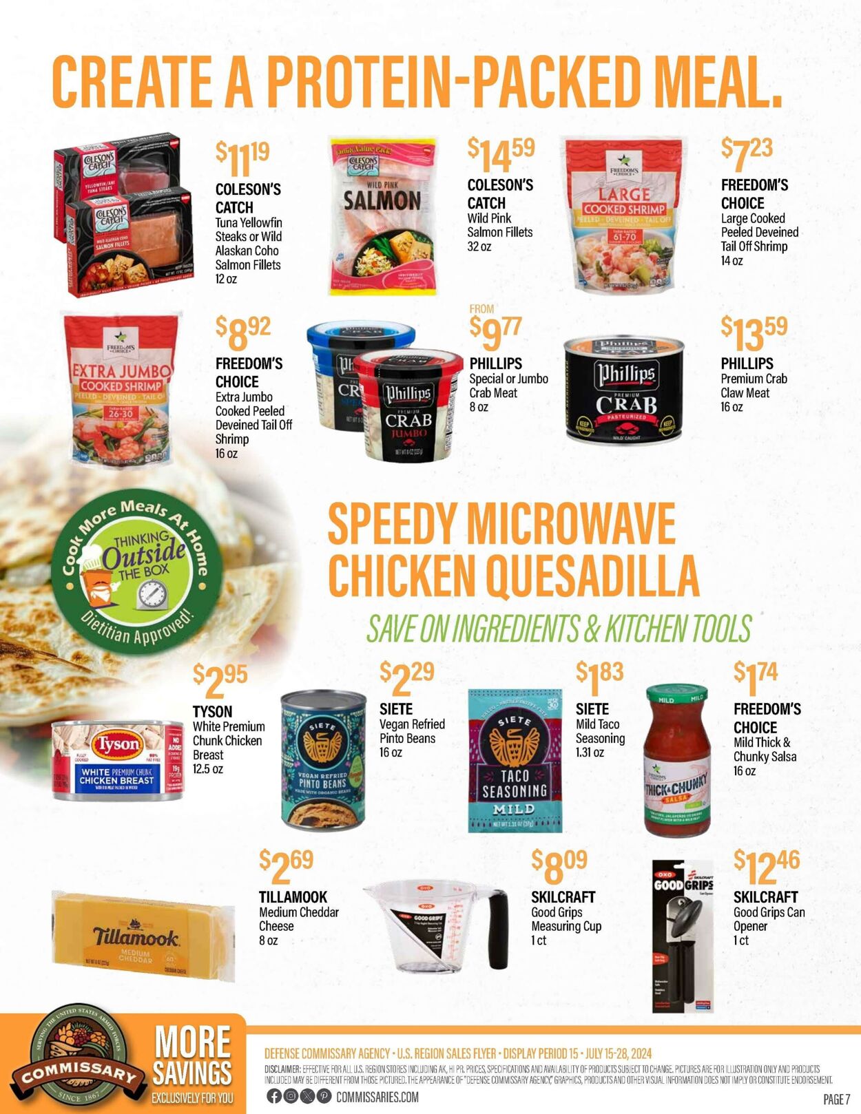 Weekly ad Commissary 07/22/2024 - 08/04/2024