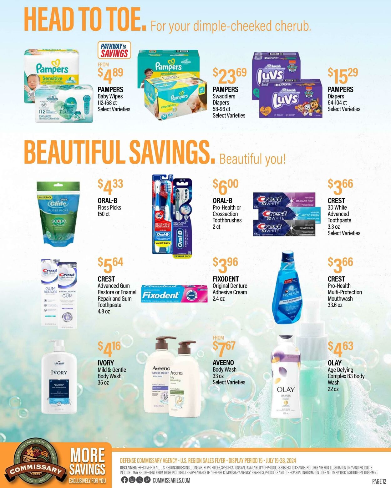 Weekly ad Commissary 07/22/2024 - 08/04/2024