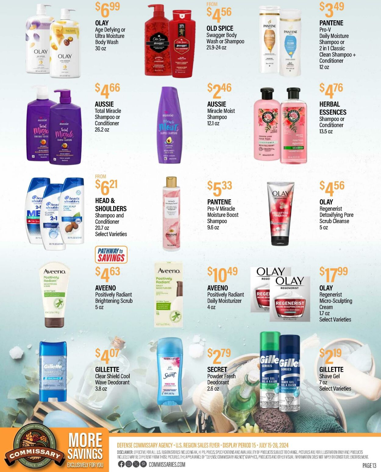 Weekly ad Commissary 07/22/2024 - 08/04/2024