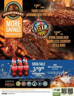 Weekly ad Commissary 07/22/2024 - 08/04/2024