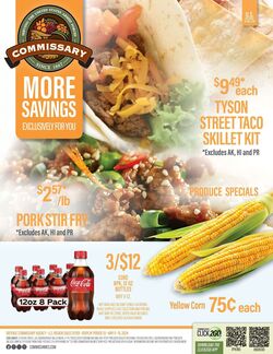 Weekly ad Commissary 05/13/2024 - 05/26/2024