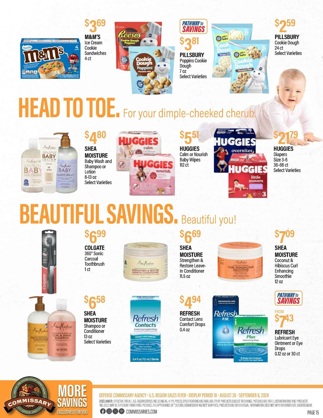 Weekly ad Commissary 08/26/2024 - 09/08/2024