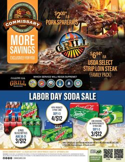 Weekly ad Commissary 07/29/2024 - 08/11/2024