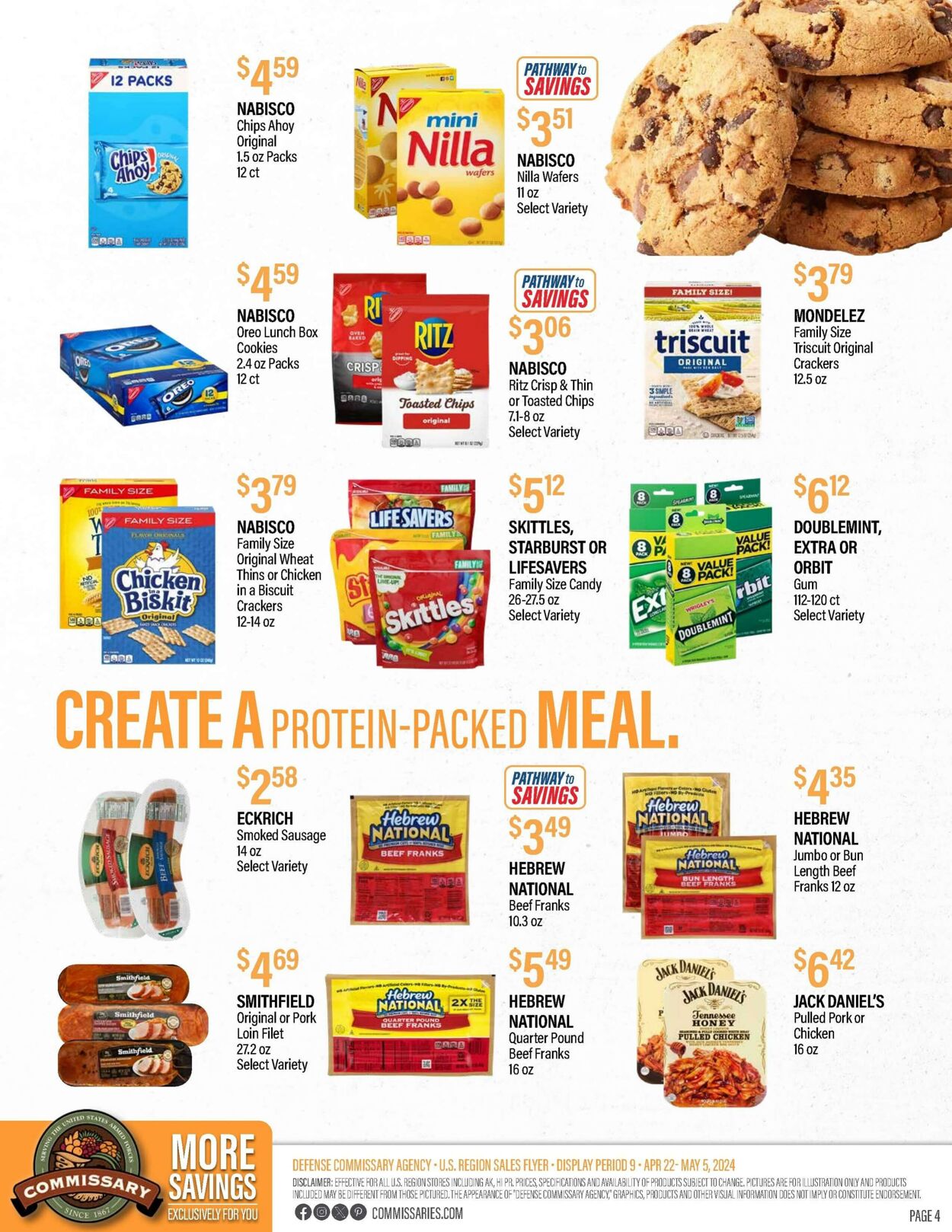 Weekly ad Commissary 04/22/2024 - 05/05/2024
