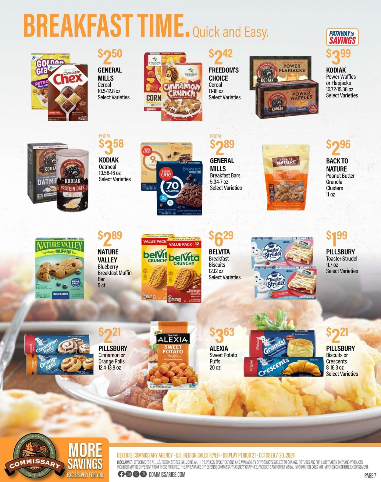 Weekly ad Commissary 10/14/2024 - 10/27/2024