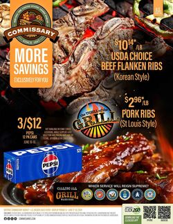 Weekly ad Commissary 10/09/2023 - 10/22/2023