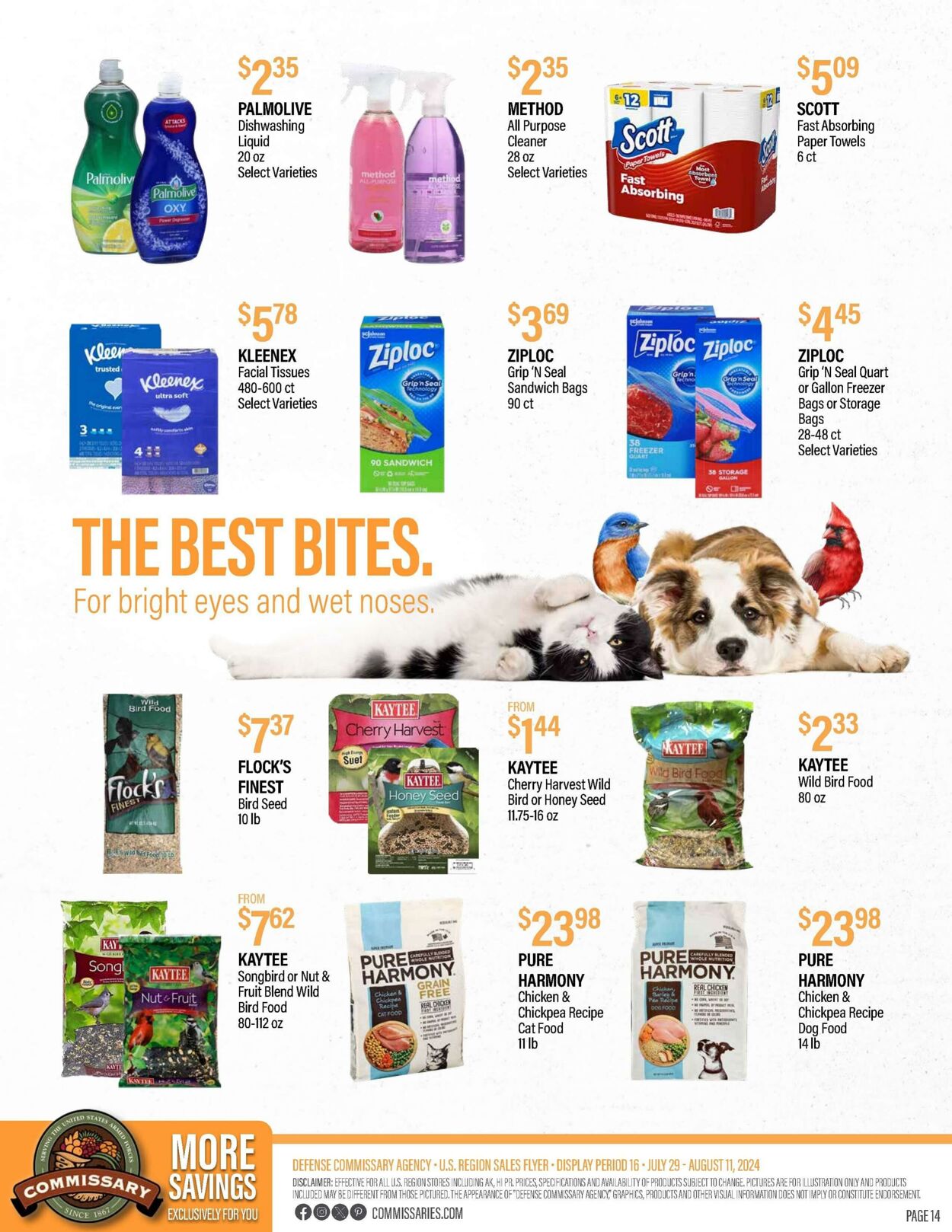 Weekly ad Commissary 07/29/2024 - 08/11/2024