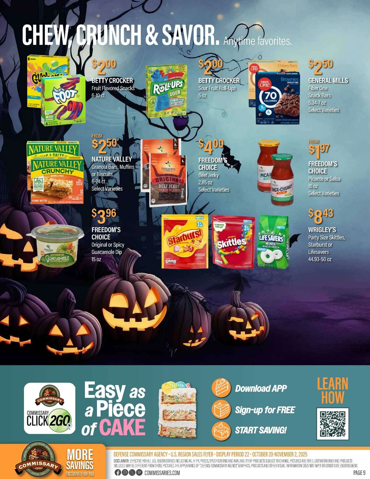 Weekly ad Commissary 10/20/2025 - 11/02/2025