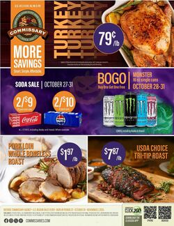 Weekly ad Commissary 10/20/2025 - 11/02/2025