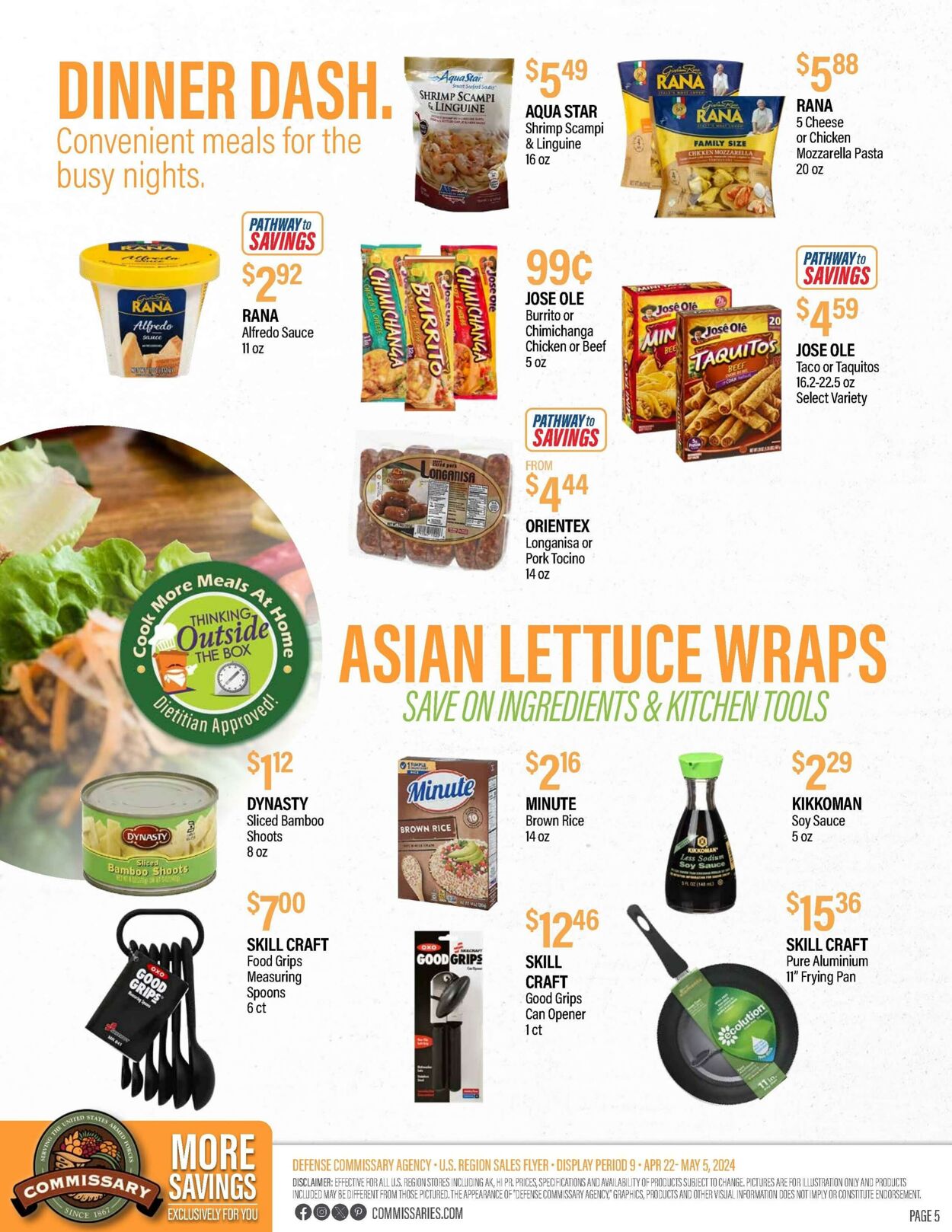 Weekly ad Commissary 04/29/2024 - 05/12/2024