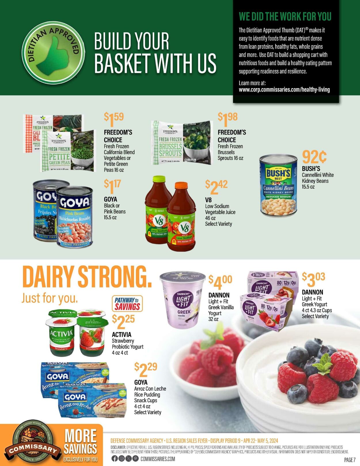 Weekly ad Commissary 04/29/2024 - 05/12/2024