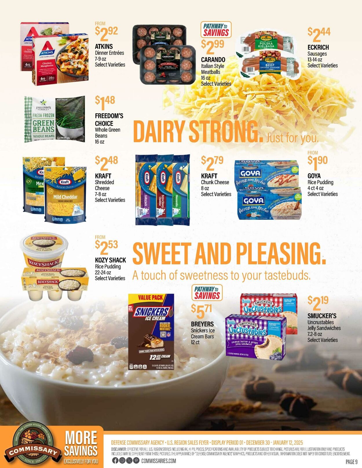 Weekly ad Commissary 01/13/2025 - 01/26/2025