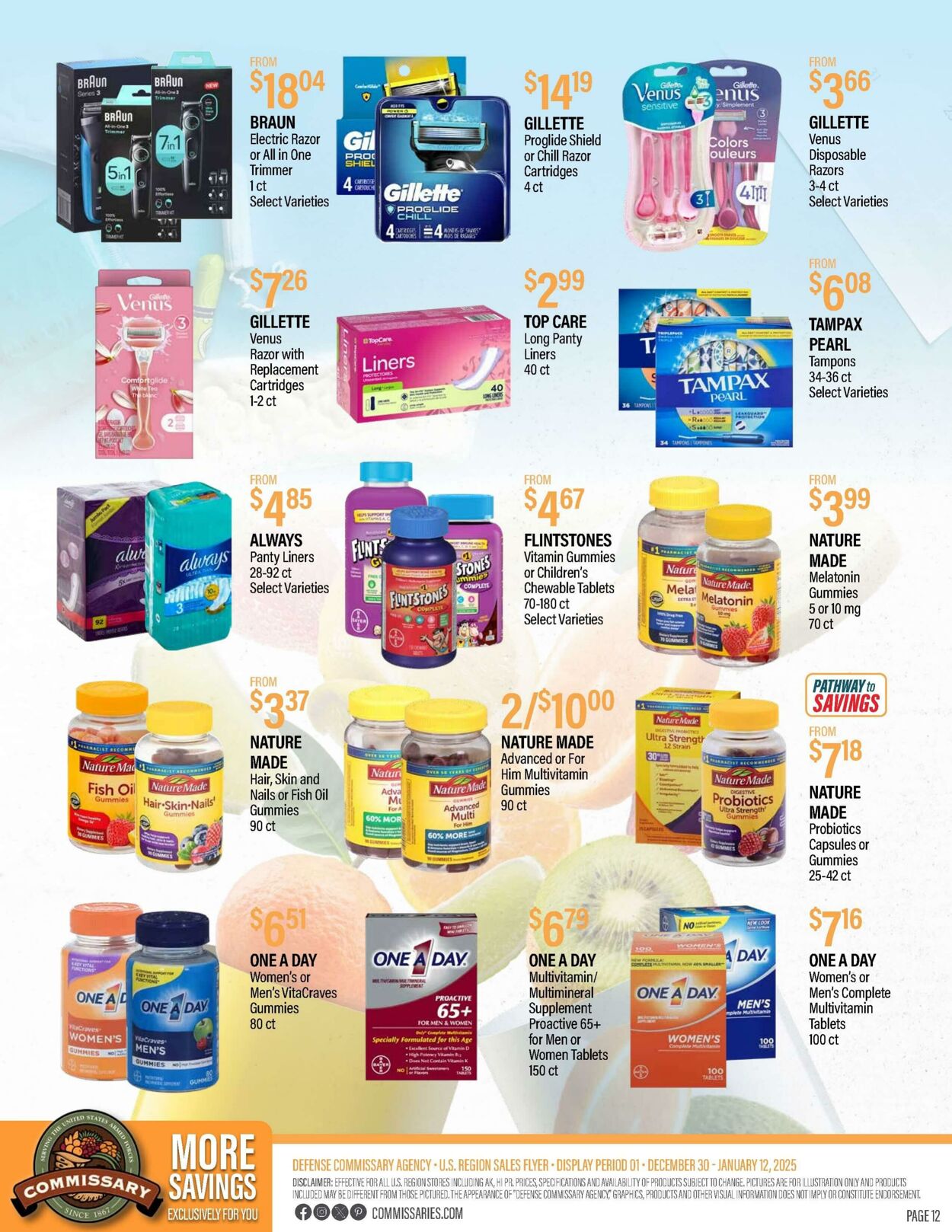 Weekly ad Commissary 01/13/2025 - 01/26/2025