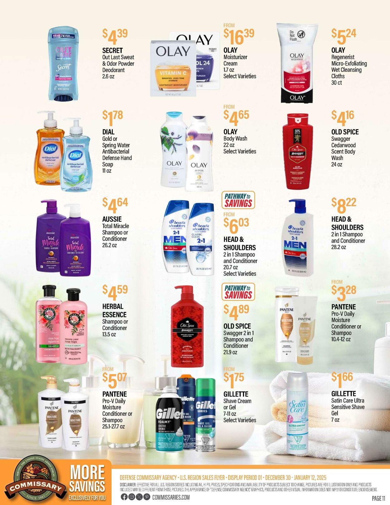 Weekly ad Commissary 01/13/2025 - 01/26/2025