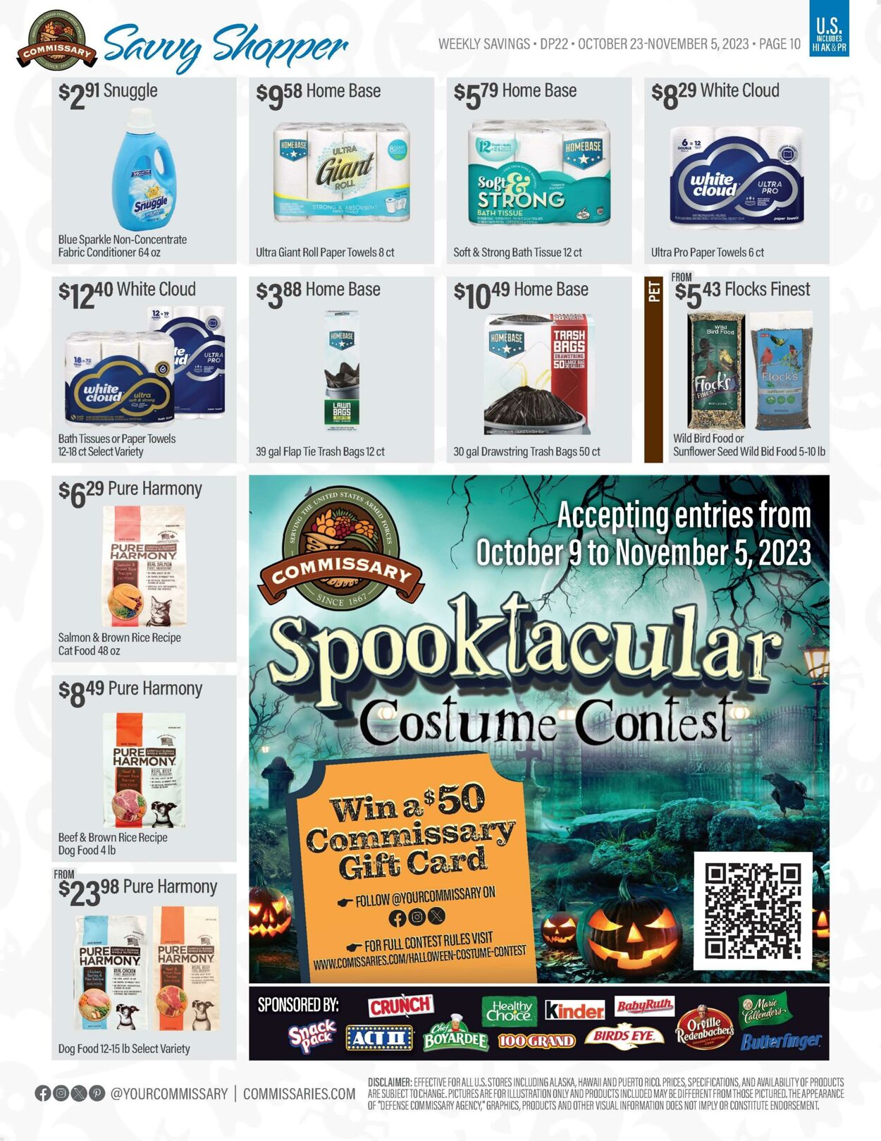 Weekly ad Commissary 10/23/2023 - 11/05/2023