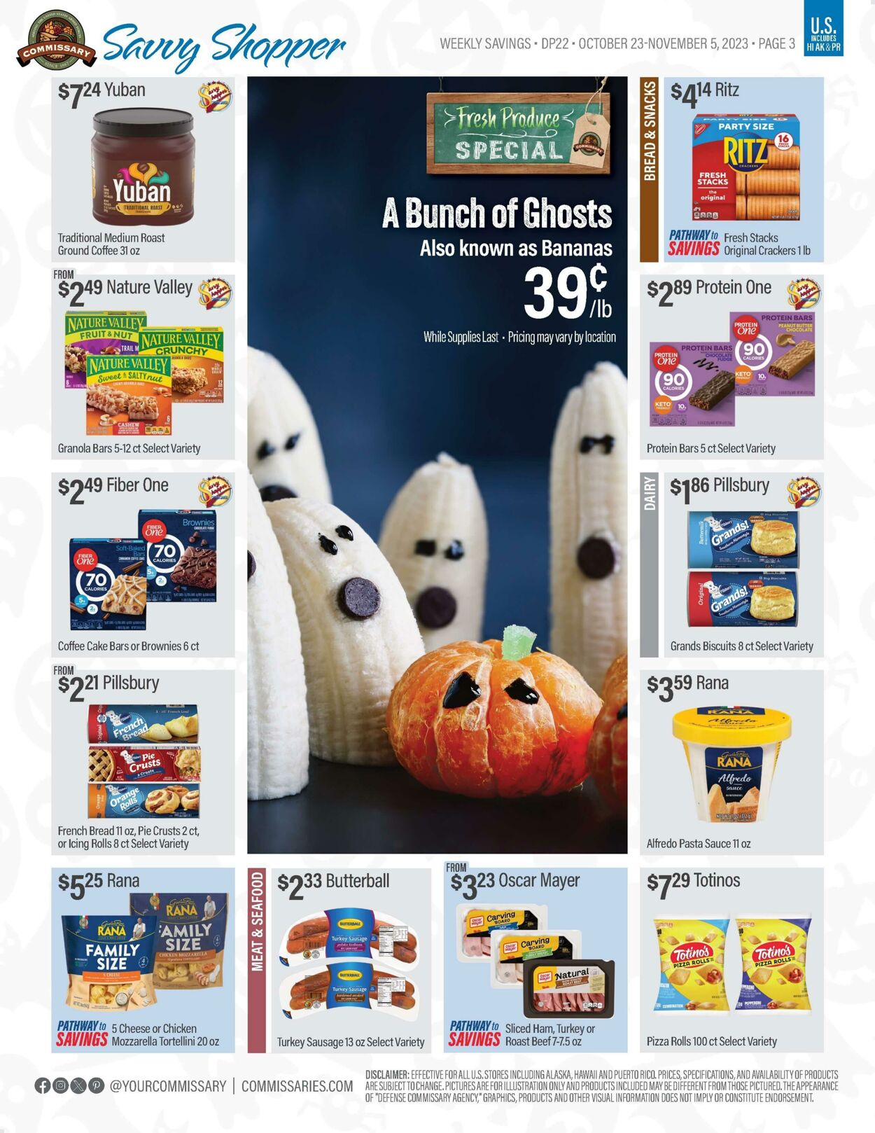 Weekly ad Commissary 10/23/2023 - 11/05/2023