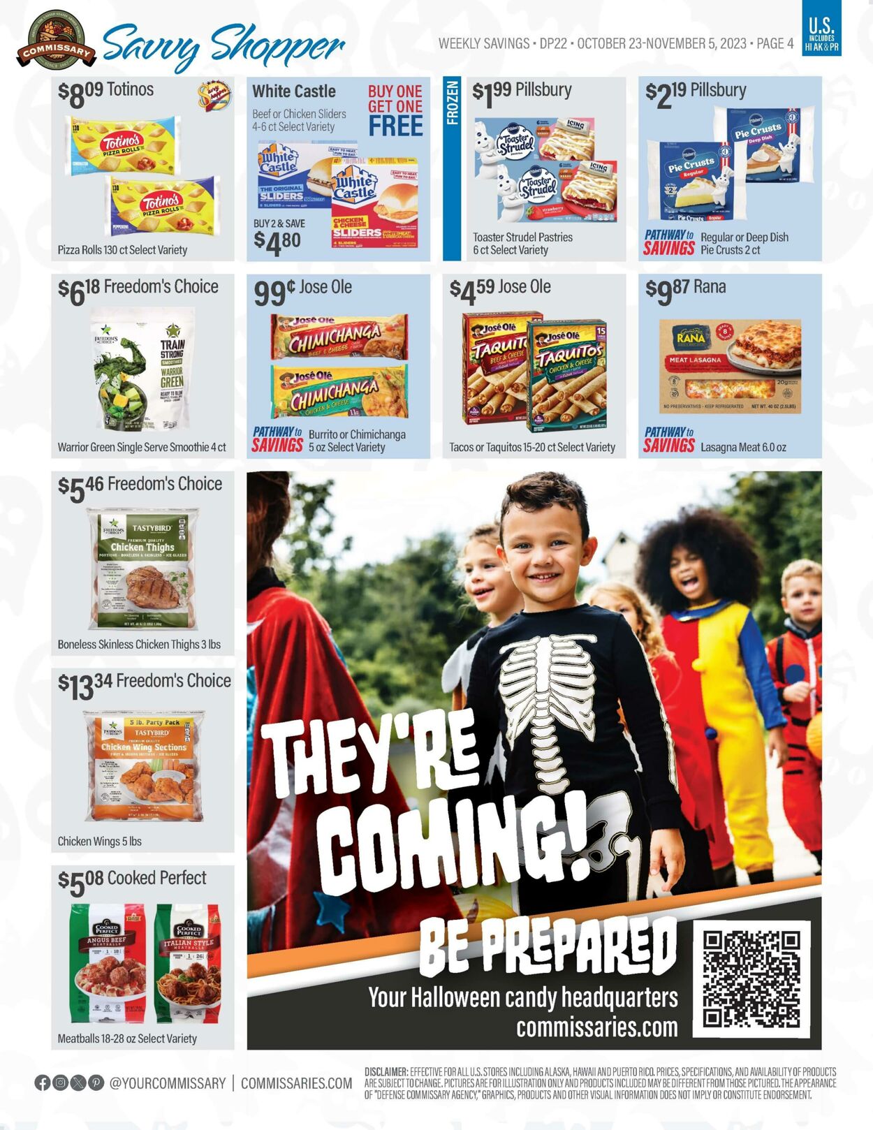 Weekly ad Commissary 10/23/2023 - 11/05/2023