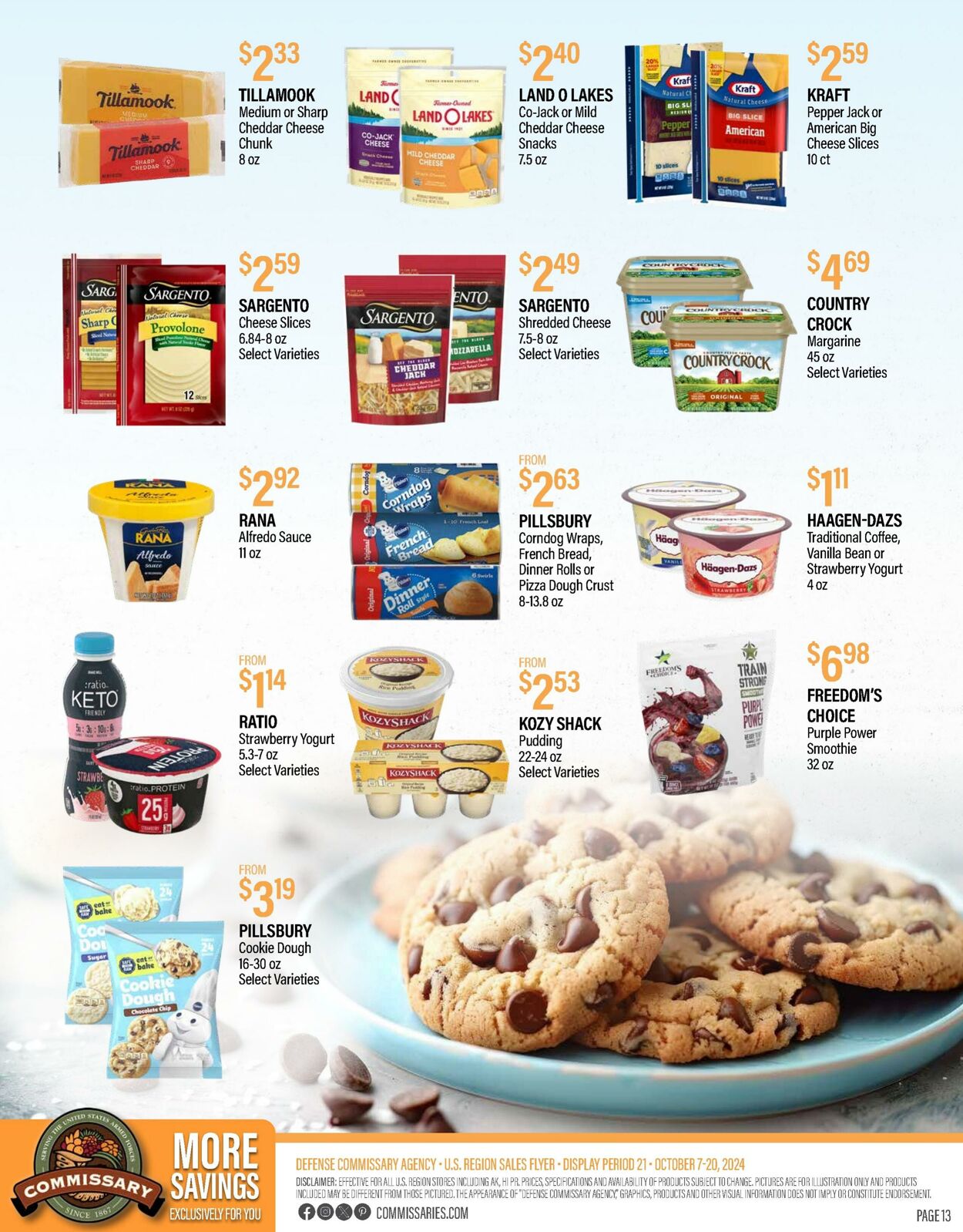 Weekly ad Commissary 10/21/2024 - 11/03/2024