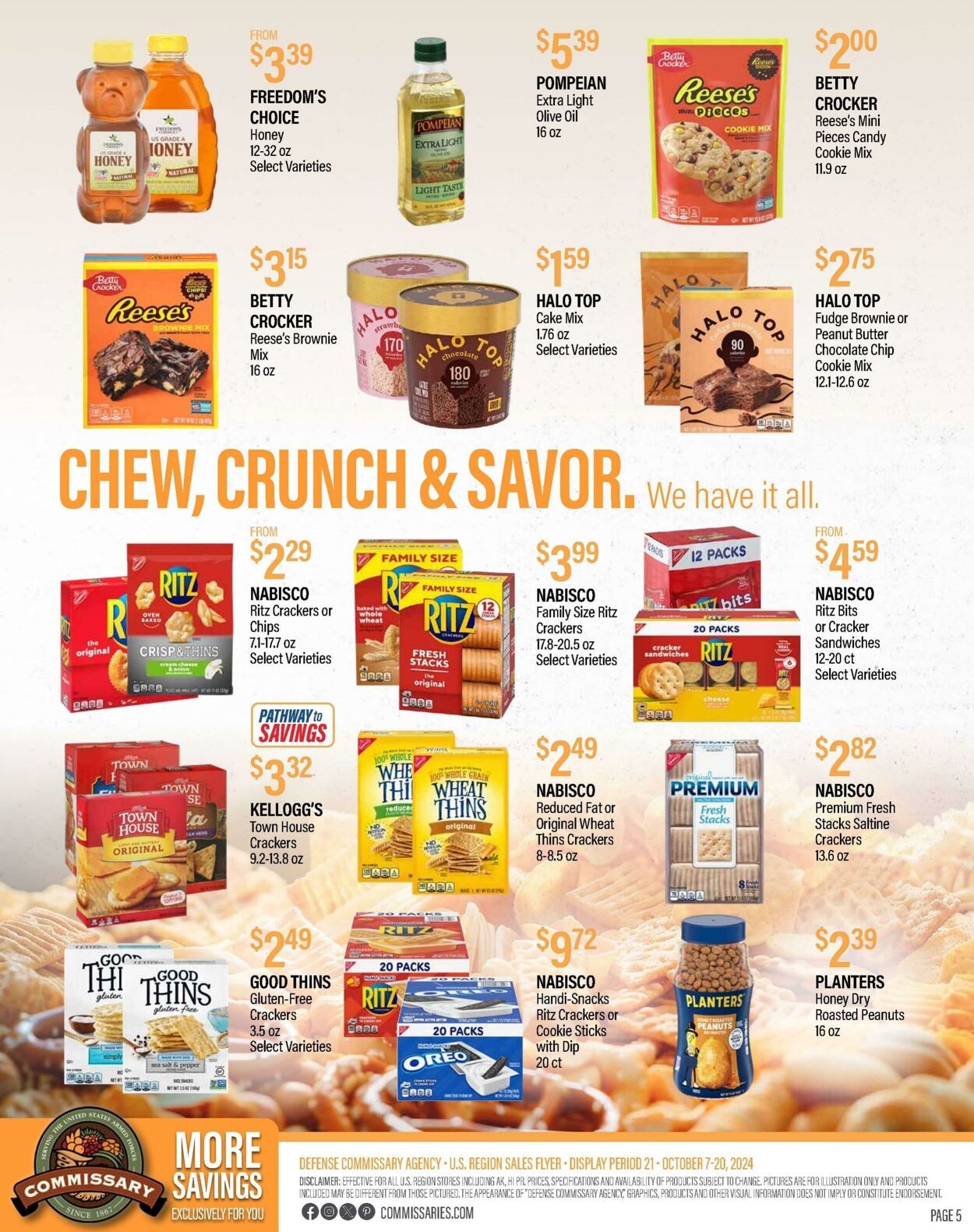 Weekly ad Commissary 10/21/2024 - 11/03/2024