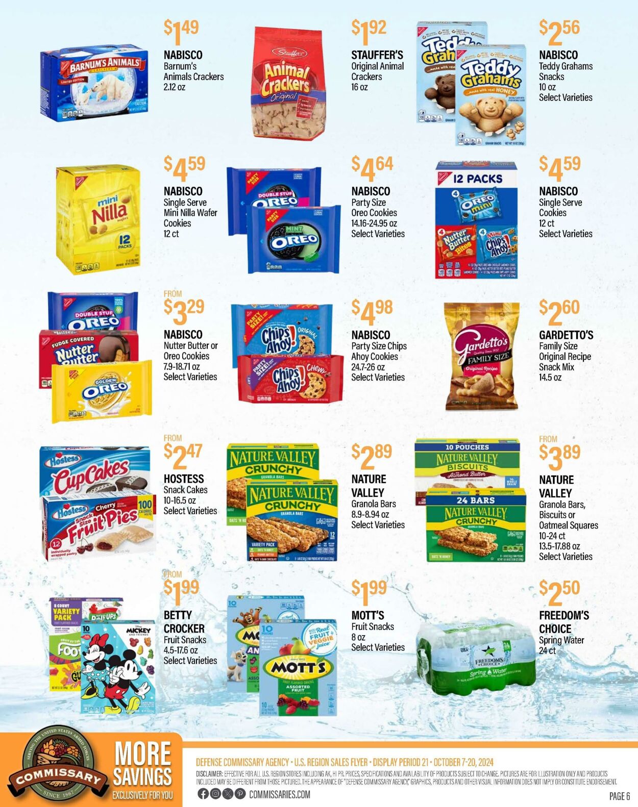 Weekly ad Commissary 10/21/2024 - 11/03/2024