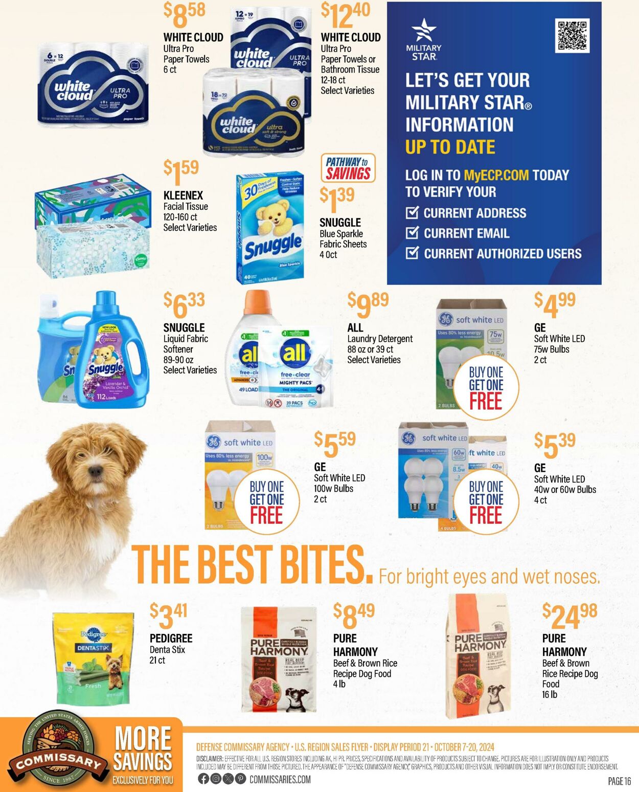 Weekly ad Commissary 10/21/2024 - 11/03/2024