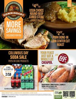 Weekly ad Commissary 10/21/2024 - 11/03/2024