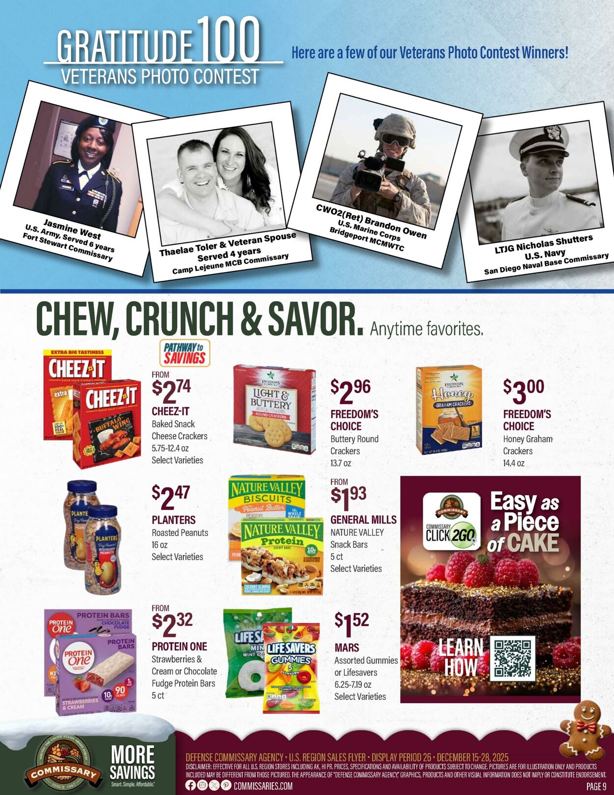 Weekly ad Commissary 12/15/2025 - 12/28/2025