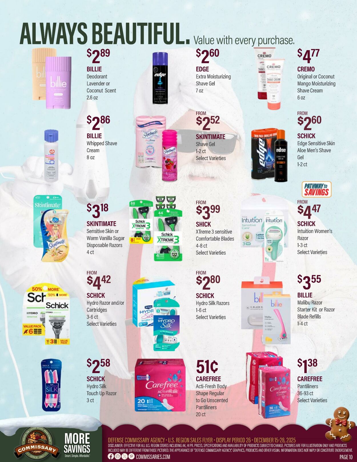 Weekly ad Commissary 12/15/2025 - 12/28/2025