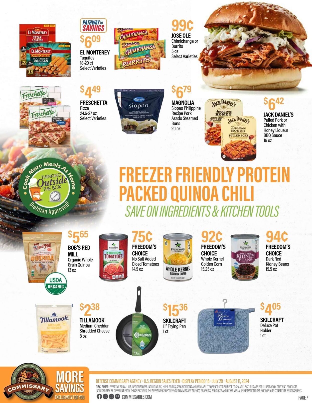 Weekly ad Commissary 08/05/2024 - 08/18/2024