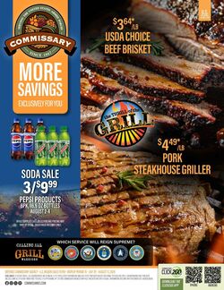 Weekly ad Commissary 09/30/2024 - 10/13/2024