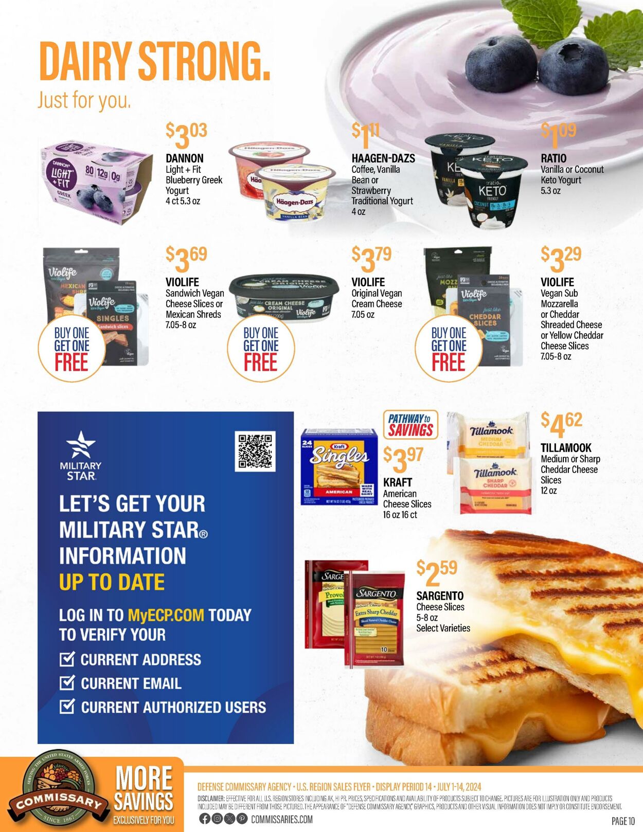 Weekly ad Commissary 07/08/2024 - 07/21/2024