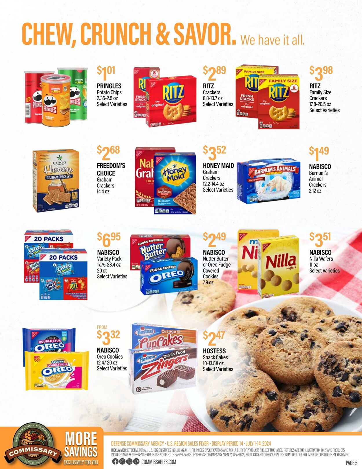 Weekly ad Commissary 07/08/2024 - 07/21/2024