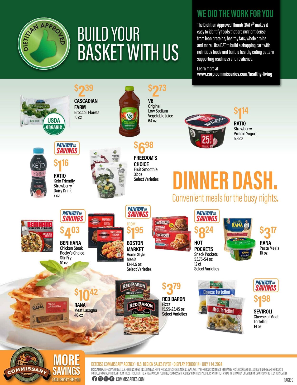 Weekly ad Commissary 07/08/2024 - 07/21/2024