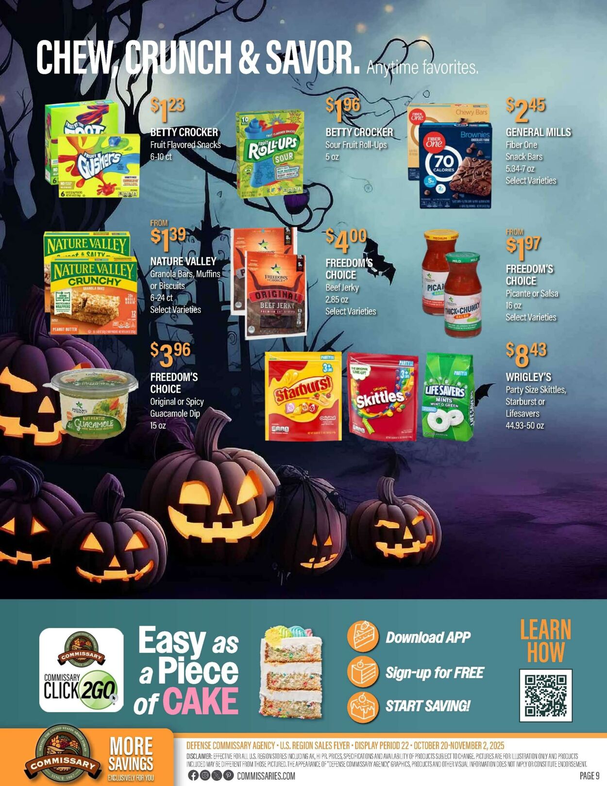 Weekly ad Commissary 10/20/2025 - 11/02/2025