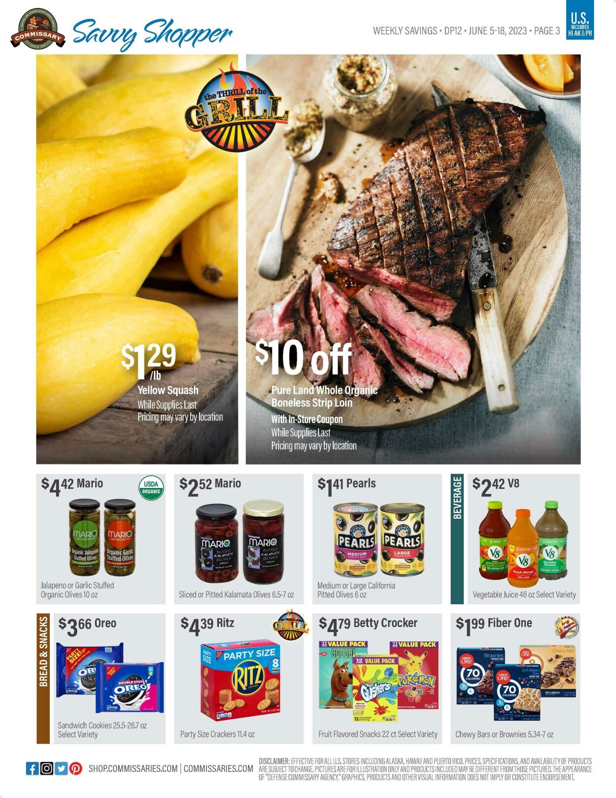 Weekly ad Commissary 06/05/2023 - 06/18/2023