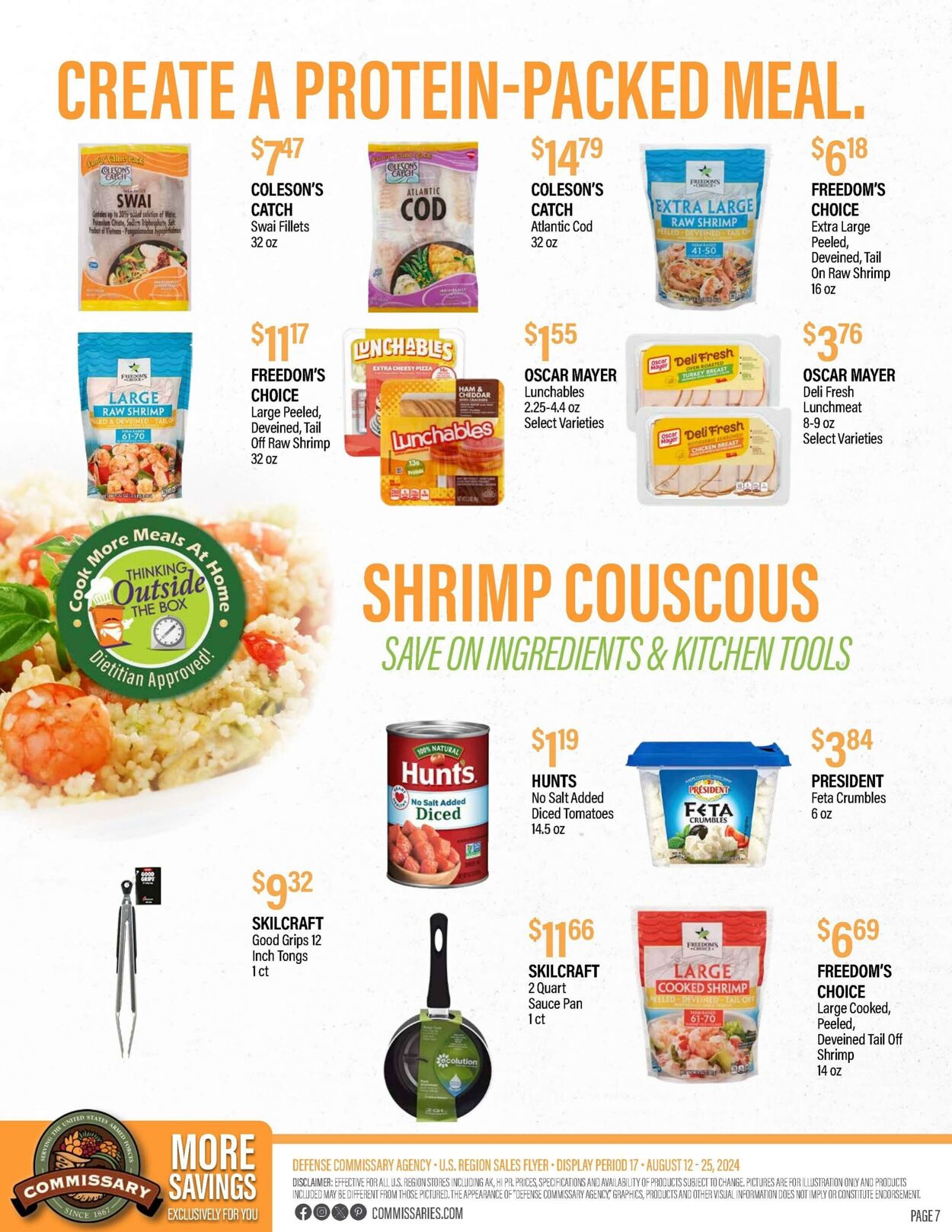 Weekly ad Commissary 08/12/2024 - 08/25/2024