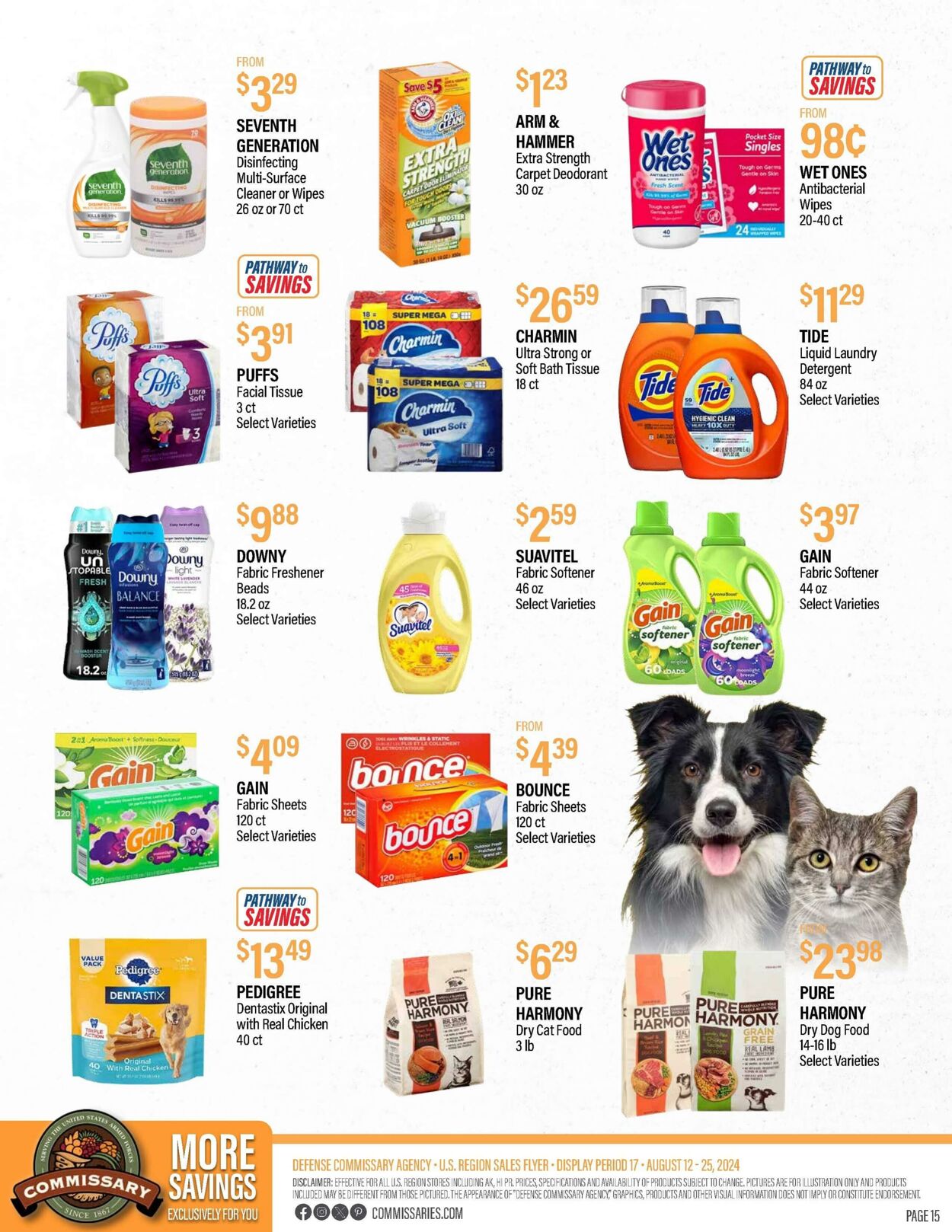 Weekly ad Commissary 08/12/2024 - 08/25/2024