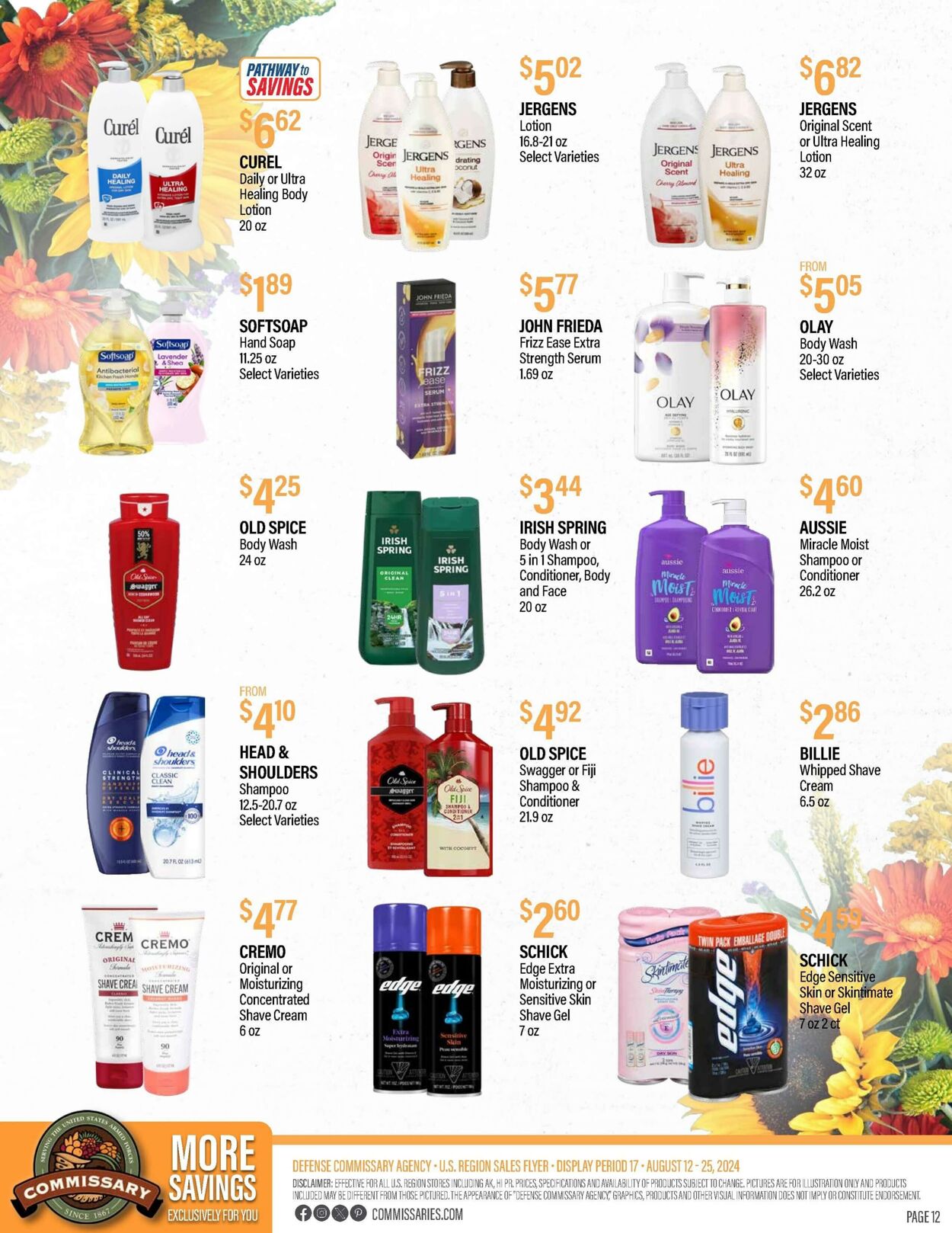 Weekly ad Commissary 08/12/2024 - 08/25/2024