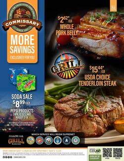 Weekly ad Commissary 07/29/2024 - 08/11/2024