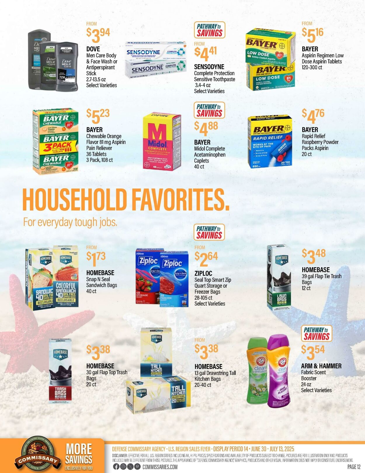 Weekly ad Commissary 06/30/2025 - 07/13/2025