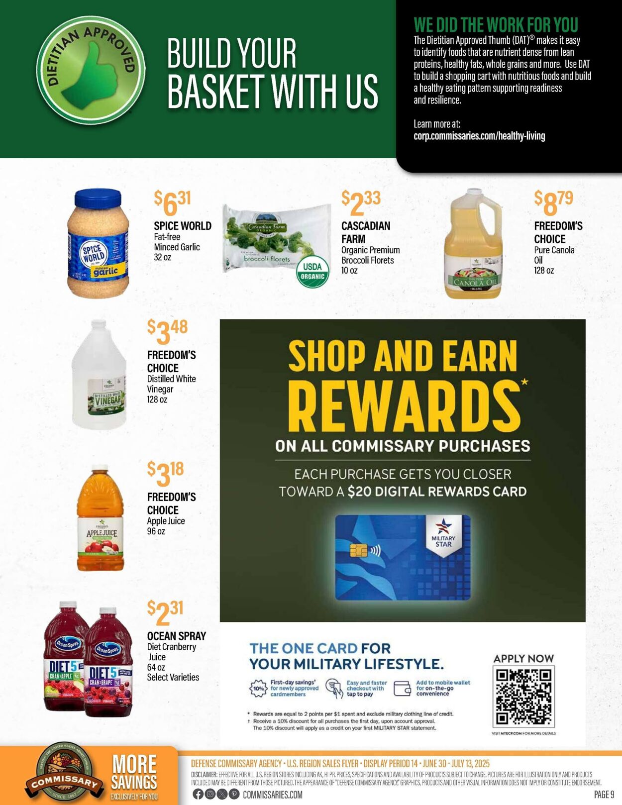 Weekly ad Commissary 06/30/2025 - 07/13/2025