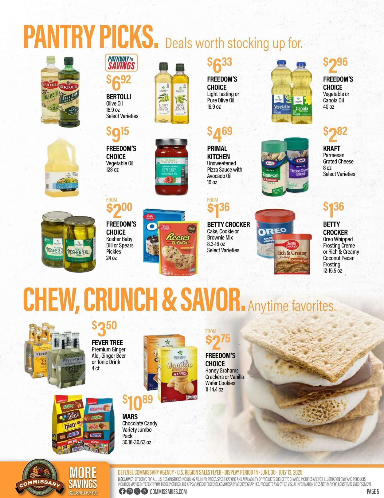 Weekly ad Commissary 06/30/2025 - 07/13/2025