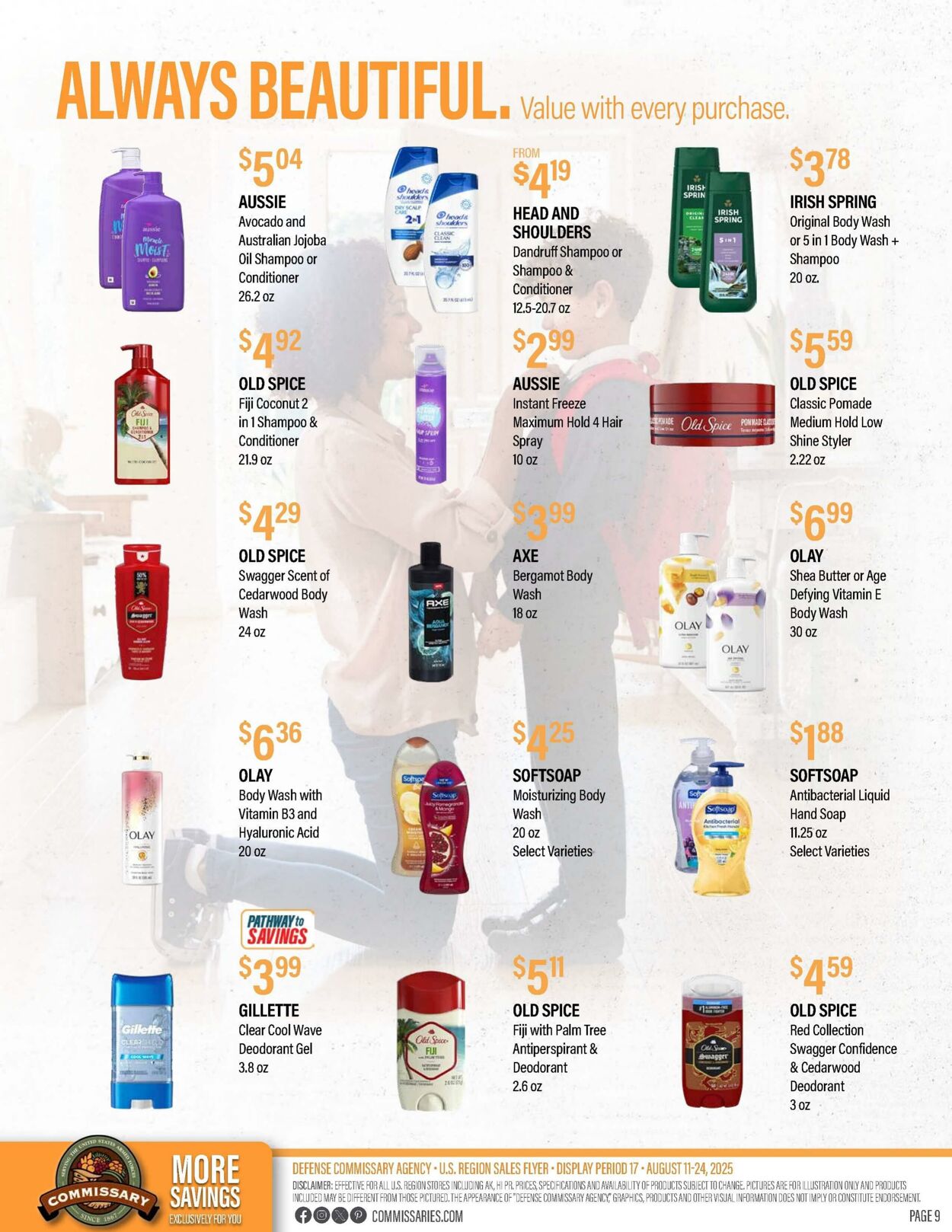 Weekly ad Commissary 08/11/2025 - 08/24/2025