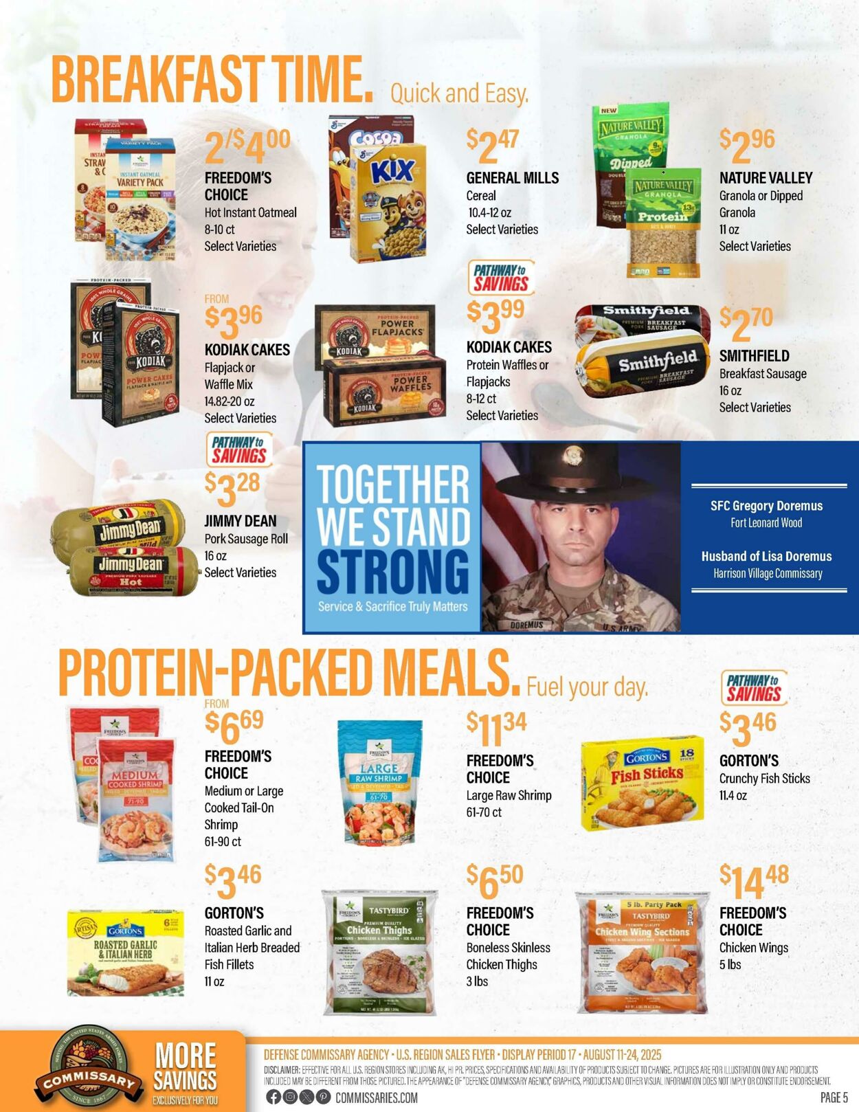 Weekly ad Commissary 08/11/2025 - 08/24/2025