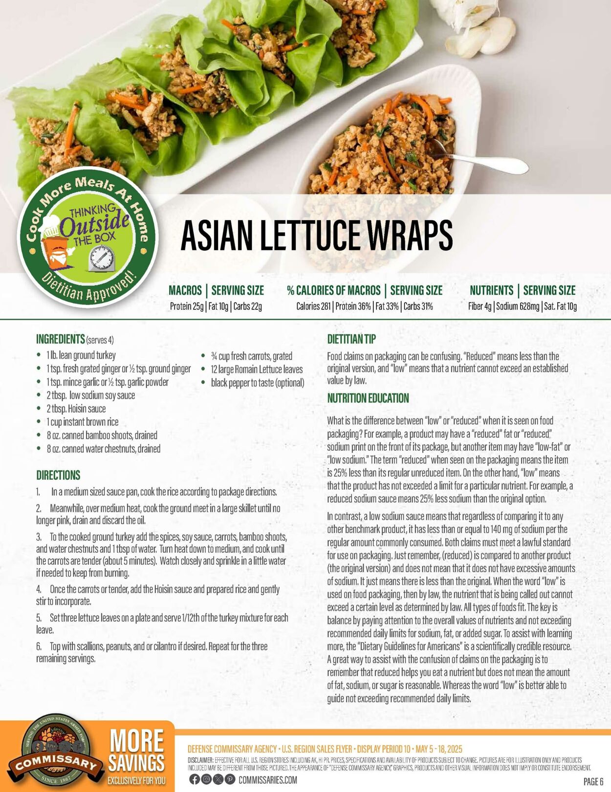 Weekly ad Commissary 05/19/2025 - 06/01/2025
