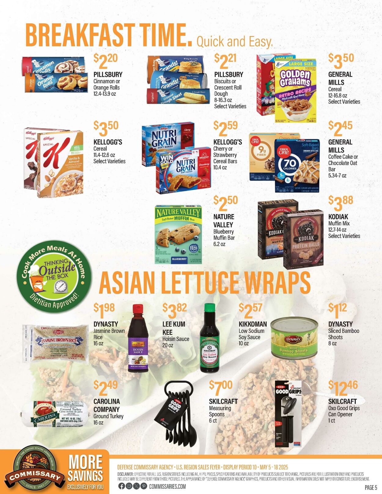 Weekly ad Commissary 05/19/2025 - 06/01/2025