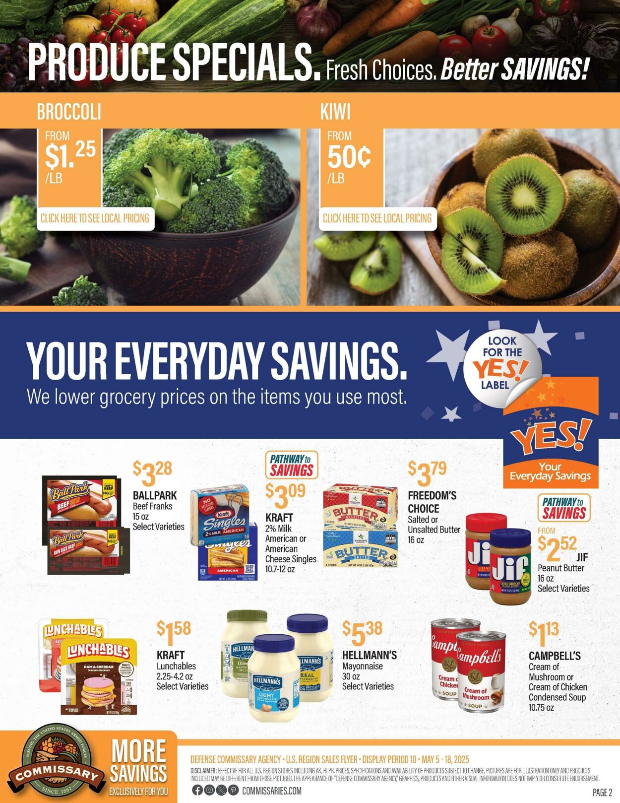 Weekly ad Commissary 05/19/2025 - 06/01/2025