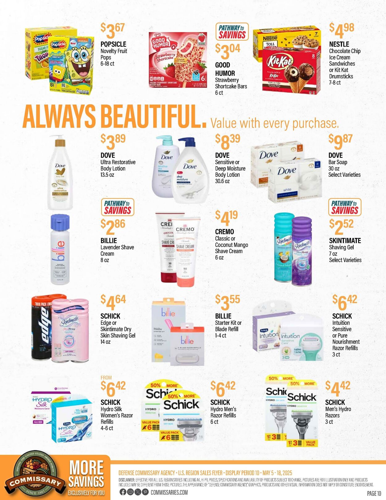 Weekly ad Commissary 05/19/2025 - 06/01/2025