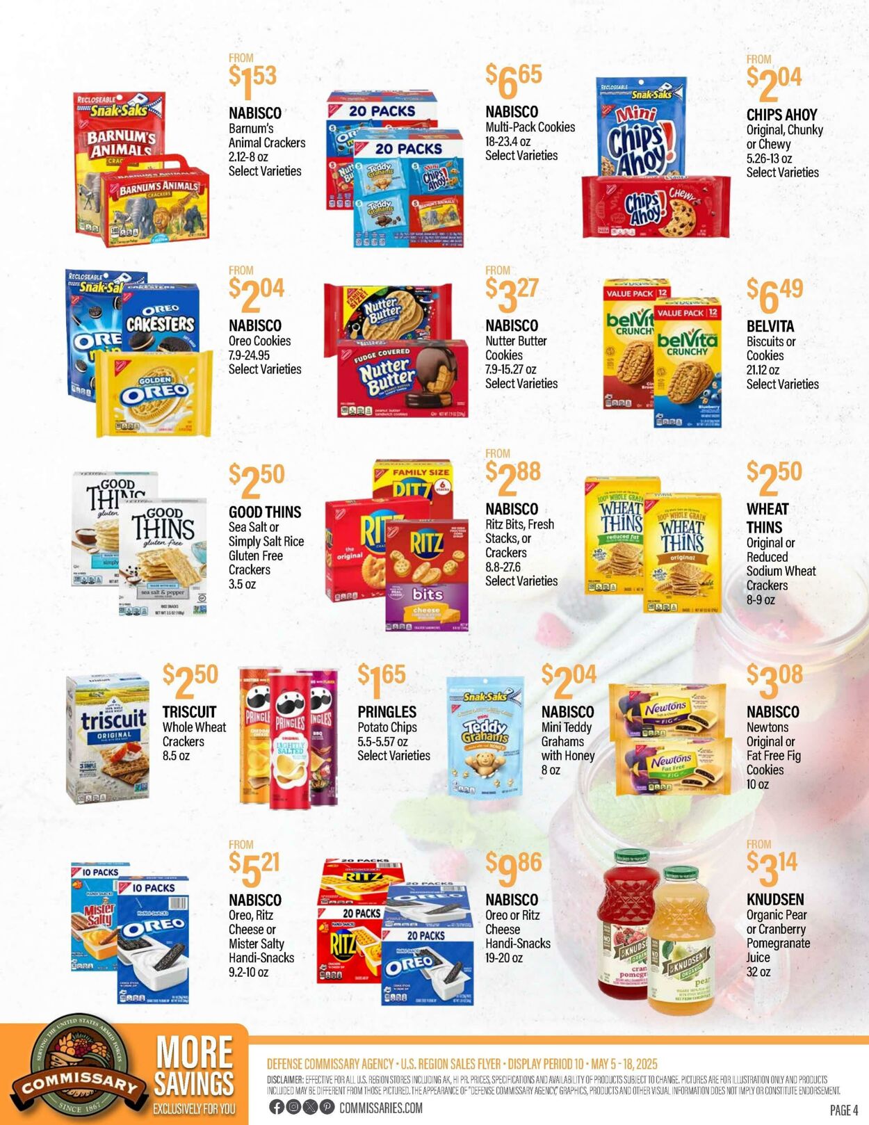 Weekly ad Commissary 05/19/2025 - 06/01/2025