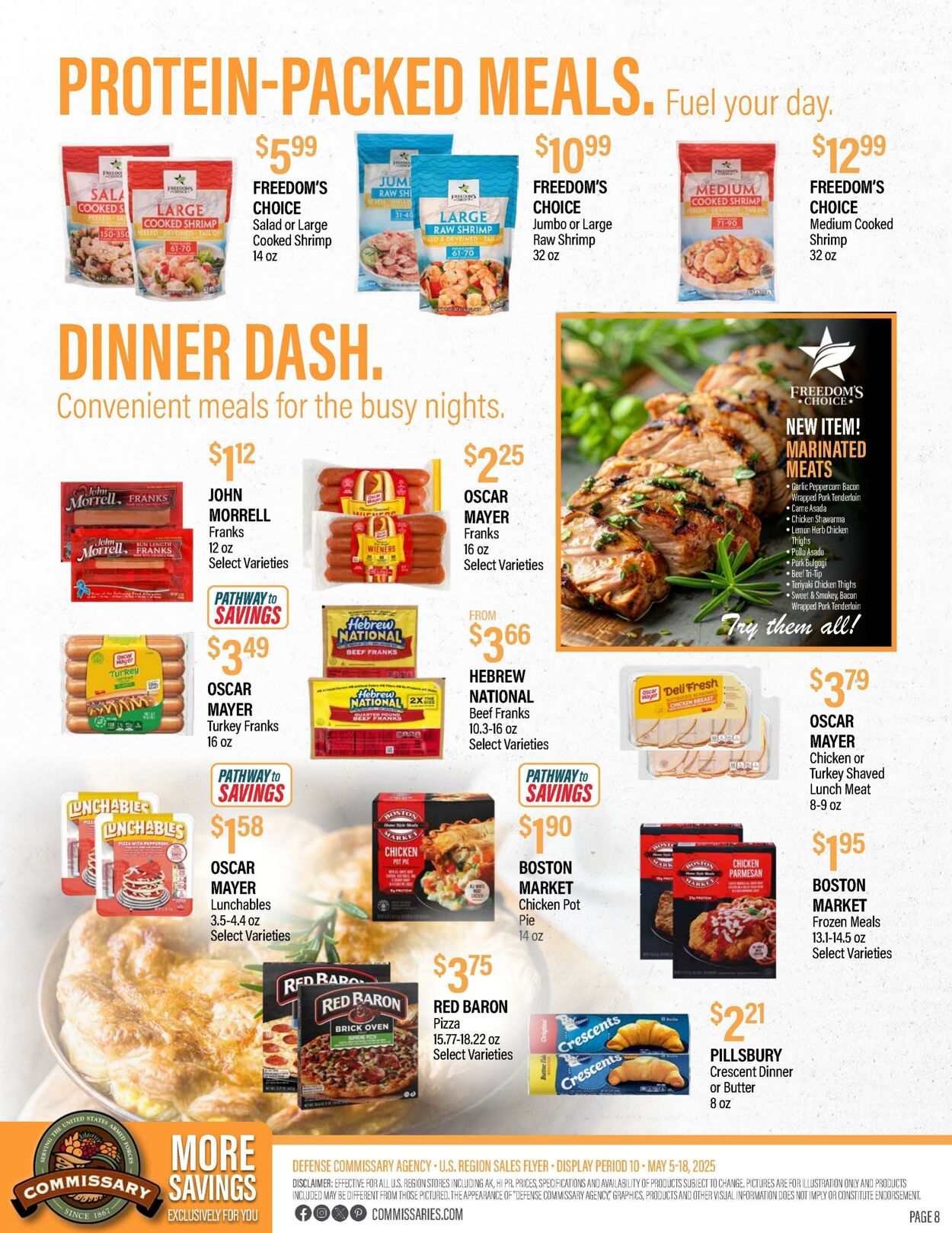 Weekly ad Commissary 05/19/2025 - 06/01/2025